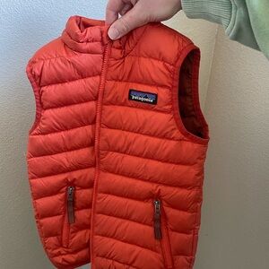 Patagonia Orange Puffer Vest 3T
